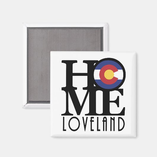 HOME Loveland Colorado Magneet (Voorkant / Achterkant)