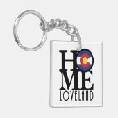 HOME Loveland Colorado Sleutelhanger (Voorkant Links)