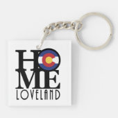 HOME Loveland Colorado Sleutelhanger (Achterkant)