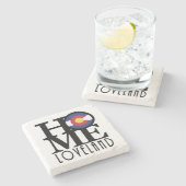 HOME Loveland Colorado Stenen Onderzetter (Zijkant)