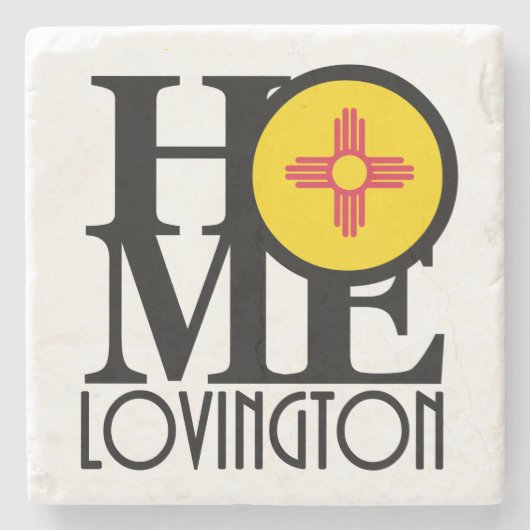 HOME Lovington New Mexico Stenen Onderzetter (Voorkant)