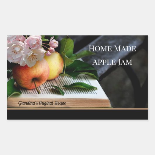 Home Made Apple Jam Label (Voorkant)