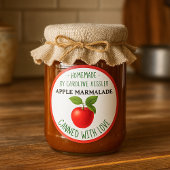 Home Made Apple Marmalade Canning Label Sheet