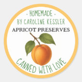 Home Made Apricot Preserves Canning Label Sheet (Voorkant)