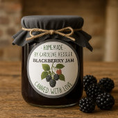 Home Made Blackberry Jam Canning Label Sheet