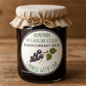 Home Made Blackcurrant Jelly Canning Label Sheet