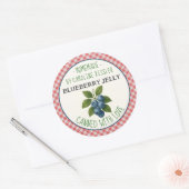 Home Made Blueberry Jelly Canning Label Sheet (Envelop)