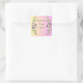 Home Made Boerderij Goederenlabel Vierkante Sticker (Tas)