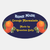 Home Made Custom Sinaasappel Inblikken Stickers (Voorkant)