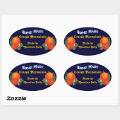 Home Made Custom Sinaasappel Inblikken Stickers (Vel)