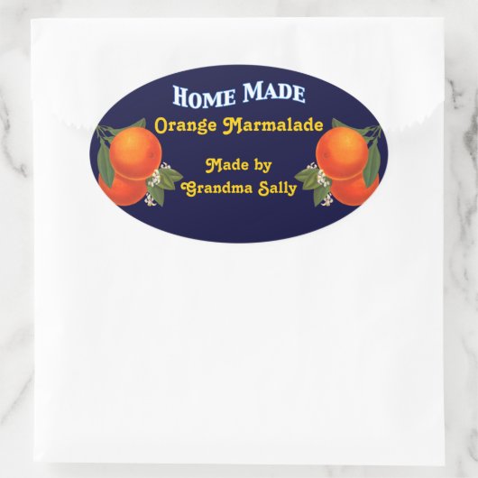 Home Made Custom Sinaasappel Inblikken Stickers (Tas)