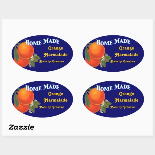 Home Made Custom Sinaasappel Marmalade Stickers (Vel)