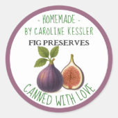 Home Made Fig Preserves Canning Label Sheet (Voorkant)