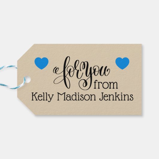 Home Made Gift Label Cadeaulabel (Achterkant Horizontaal)