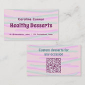 Home Made Healthy Desserts & Cakes Waterverf Visitekaartje (Voorkant / Achterkant)
