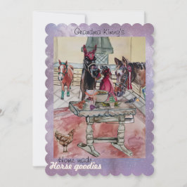 Home Made Horse Goodies Vakantiekaart Feestdagenkaart