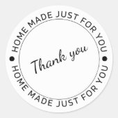Home Made Just For You Thank You Sticker Pack (Voorkant)