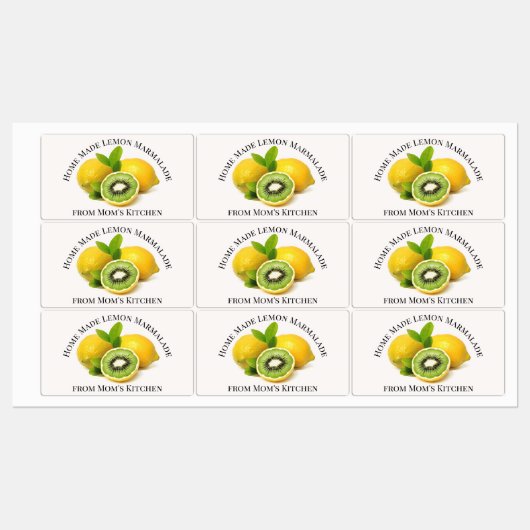 Home Made Lemon Marmalade Label (Vel)