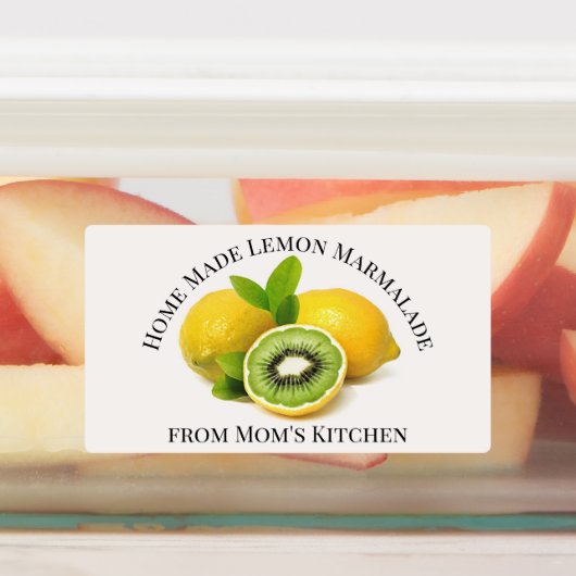 Home Made Lemon Marmalade Label (Aangebracht)