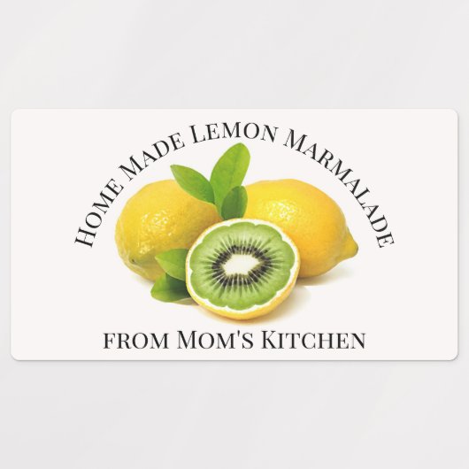 Home Made Lemon Marmalade Label (Design 1)