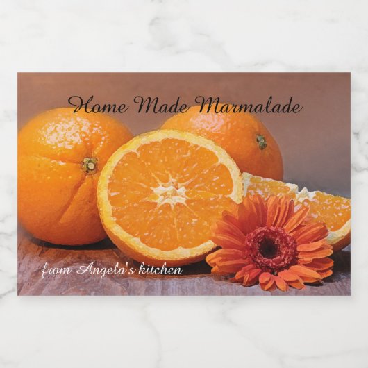 Home Made Marmalade Jam Container Label Voedselcontainer Etiket (Enkel label)