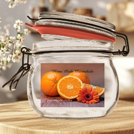 Home Made Marmalade Jam Container Label Voedselcontainer Etiket