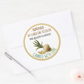 Home Made Pickled Garlic Canning Label Sheet (Envelop)