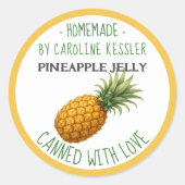 Home Made Pineapple Jelly Canning Label Sheet (Voorkant)