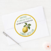 Home Made Quince Preserves Canning Label Sheet (Envelop)