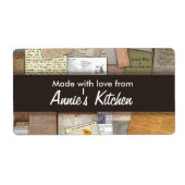 Home made Recepten  Label (Voorkant)