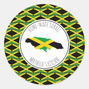 HOME-MADE SORREL Jamaica Flag Ronde Sticker