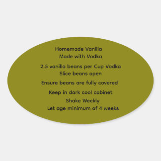 Home Made Vanilla Vodka Recept labels