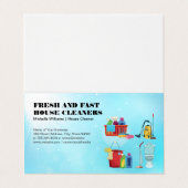 Home Maid | Reinigingsdiensten | Uitrusting Visitekaartje (Buitenkant ongevouwen)