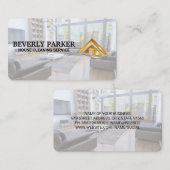 Home Maid Services | Schone woonkamer Visitekaartje (Voorkant / Achterkant)