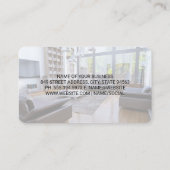 Home Maid Services | Schone woonkamer Visitekaartje (Achterkant)