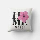 HOME Maili Hawaii Pink Kussen (Achterkant)