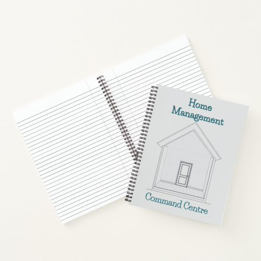 Home Management Command Center | Blueprint Binder Notitieboek (Binnen)