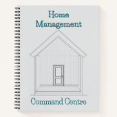 Home Management Command Center | Blueprint Binder  Notitieboek (Voorkant)