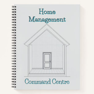 Home Management Command Center Blueprint Binder Notitieboek