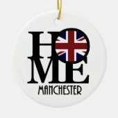 HOME Manchester England Keramisch Ornament (Voorkant)