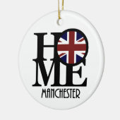 HOME Manchester England Keramisch Ornament (Links)