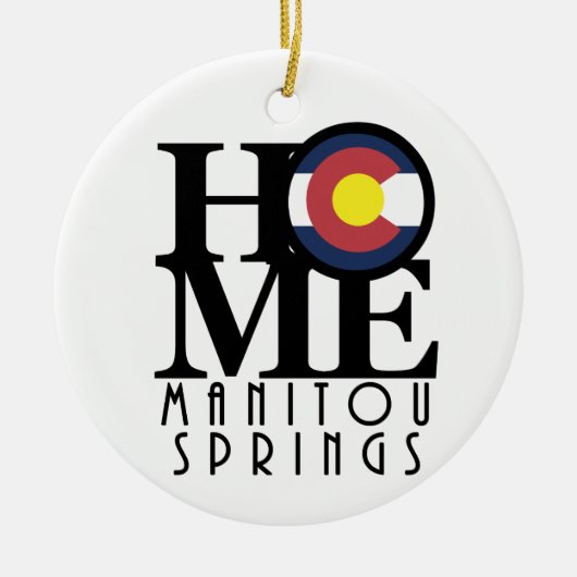 HOME Manitou Springs Keramisch Ornament (Voorkant)