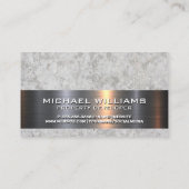 Home Marble Logo | Metaal en steen Visitekaartje (Achterkant)