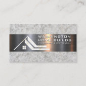 Home Marble Logo | Metaal en steen Visitekaartje (Voorkant)