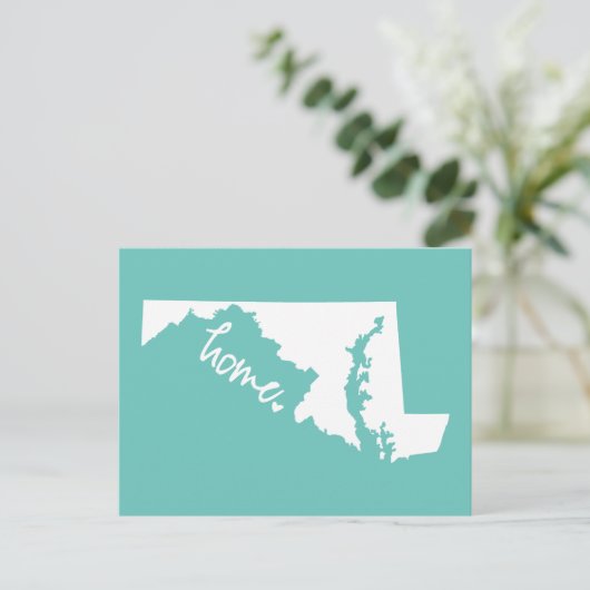 Home Maryland Aangepaste kleur Briefkaart (Staand voorkant)