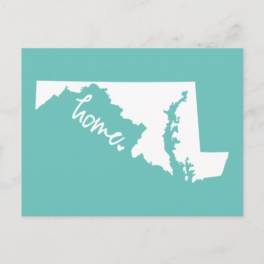 Home Maryland Aangepaste kleur Briefkaart (Voorkant)