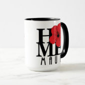 HOME Maui Red Hibiscus 15oz Mok (Voorkant rechts)