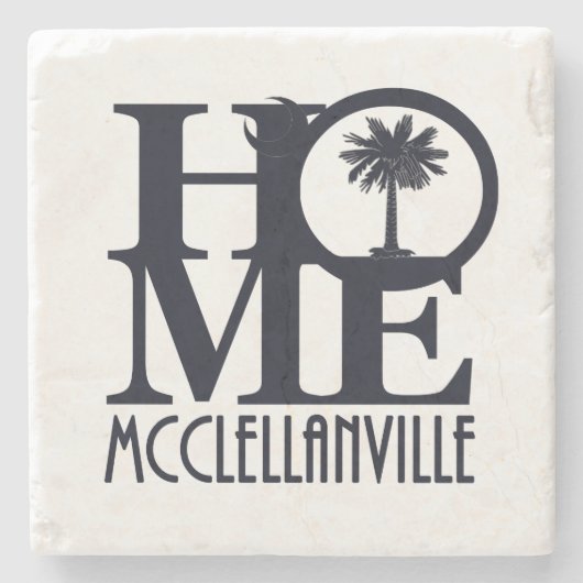 HOME McClellanville SC Stenen Onderzetter (Voorkant)