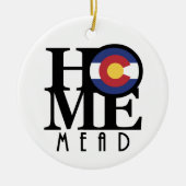 HOME Mead Colorado Keramisch Ornament (Voorkant)