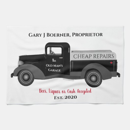 Home Mechanic Garage Grease Cleaning Towel Theedoek (Horizontaal)